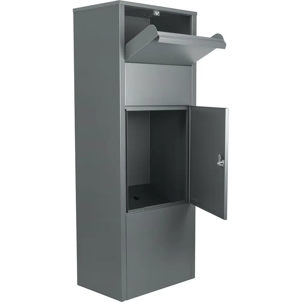 

Large Steel reestanding loor Parcel Lockable Drop Slot Mail Box