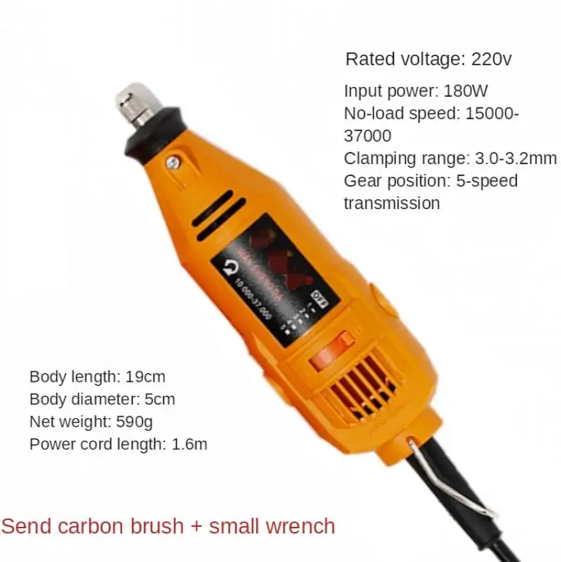 Electric Chainsaw Sharpener Grinder 220v 180w With Sanding Head Set - Durable Woodworking Tool For Home Workshop