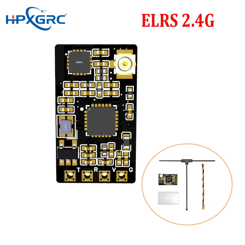 

HPXGRC 2.4G ExpressLRS ELRS Receiver for FPV Freestyle Long Range Drones DIY Parts