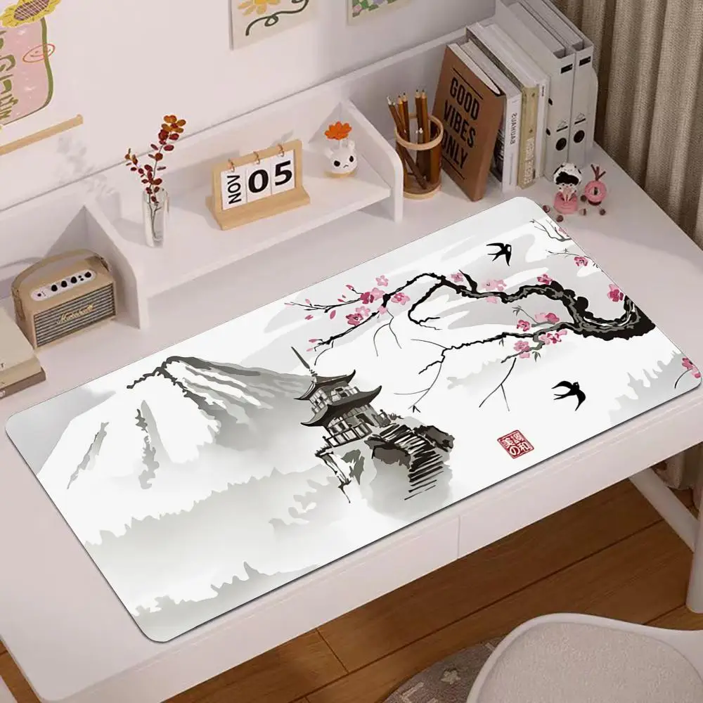 Imagem -02 - Sakura Japonês Cherry Blossom Gaming Mouse Pad Tapete de Teclado Antiderrapante Office Laptop Mouse Pad Casa xl Novo Xxl hd