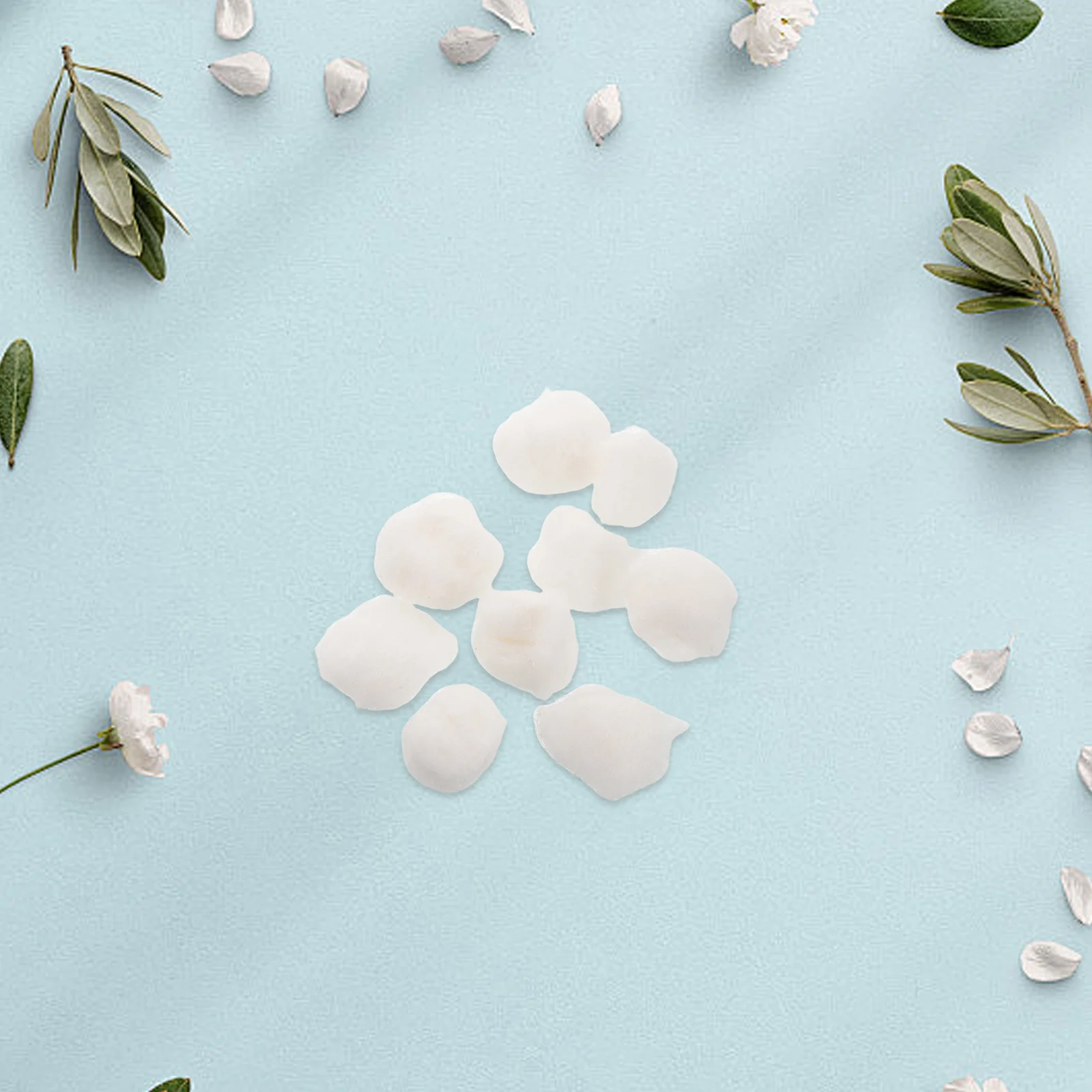 2パック 優しい温かい綿球 フェイスメイク落としローションアプリケーター パウダーリムーバーパッド 敏感肌に優しい