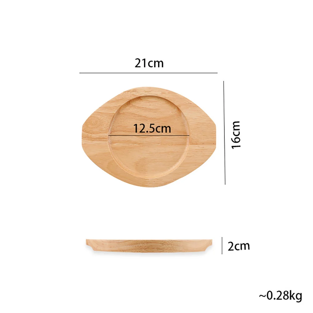 

Multi-Function Heat-Resistant Wooden Base Tray For Stone Bowl Casserole Household Desktop Pot Mat With Handles Anti-Scalding