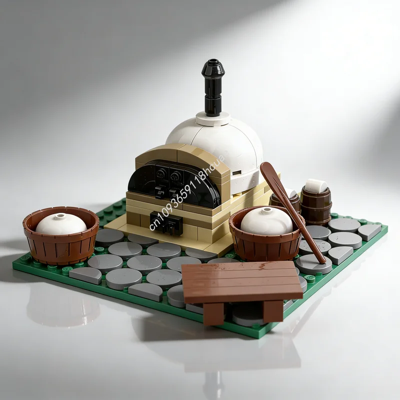 

Набор строительных блоков MOC Creator «Уличная пекарня», 115 деталей, архитектурная модель, игрушка для сборки, идея для творчества, развивающая игрушка, рождественский подарок