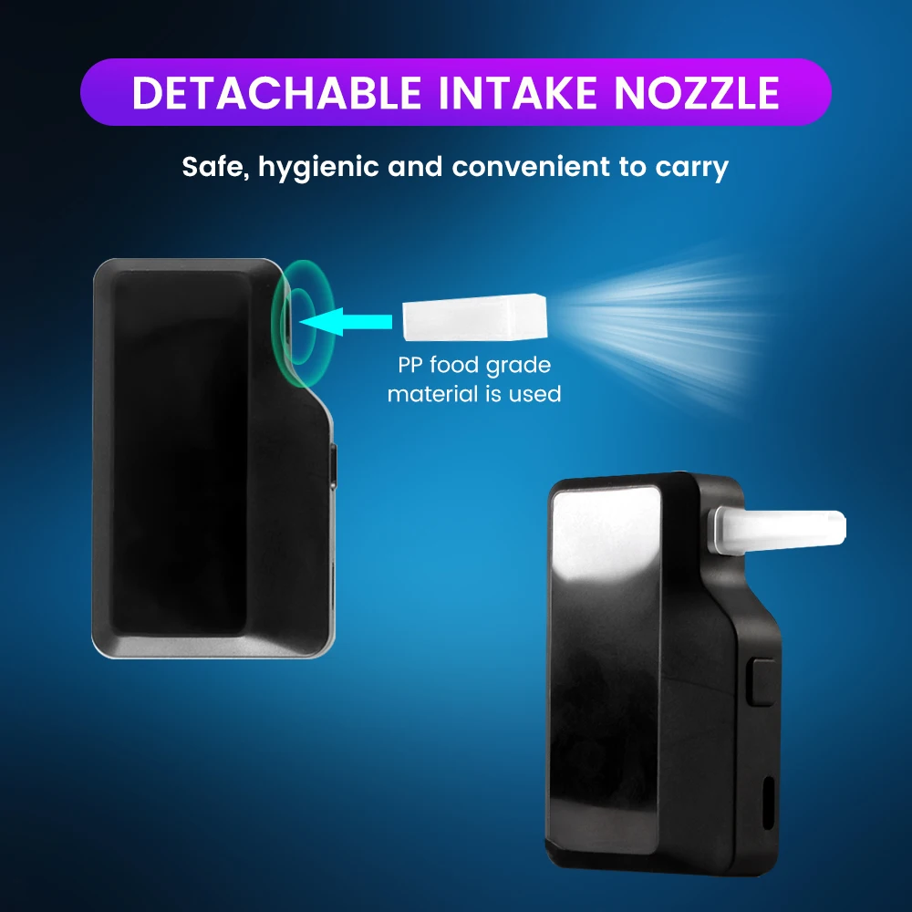 Digital Display Professional Alcohol Detector Breathalyzer Alcohol Tester Home Car Use Accurate Portable Drunk Driving Test