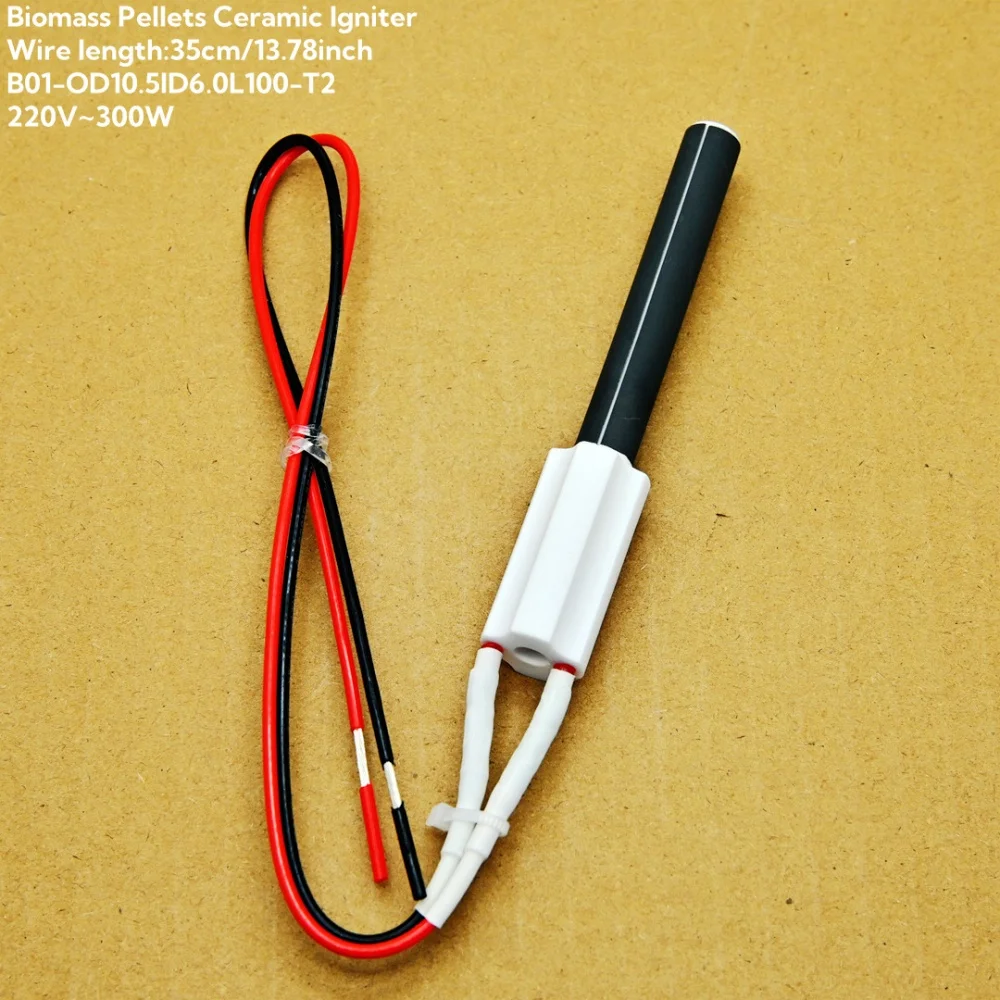 220V 300W Bio-Pellet Ceramic Igniter Rapid Ignition Wood Pellet Stove Heating Equipment for Igniting Fireplaces Barbecue Ovens