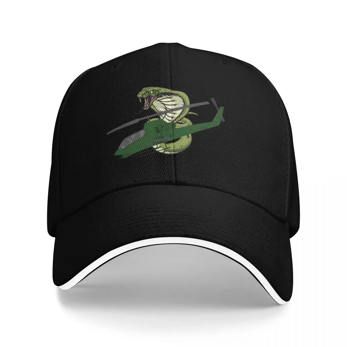 

AH-1G Cobra Helicopter Snake Gunship Baseball Cap black sun hat Women Caps Men's