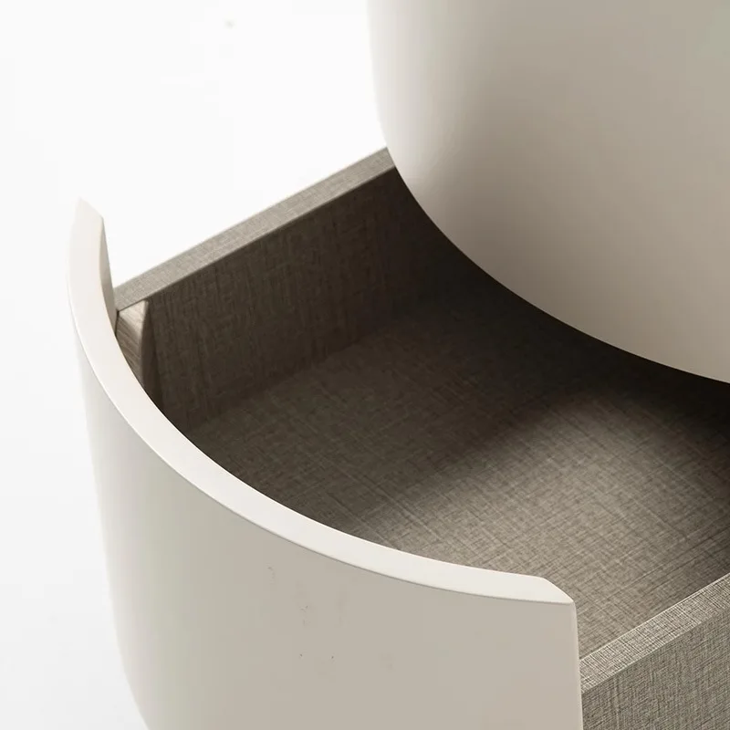 Double drawer piano paint bedside table