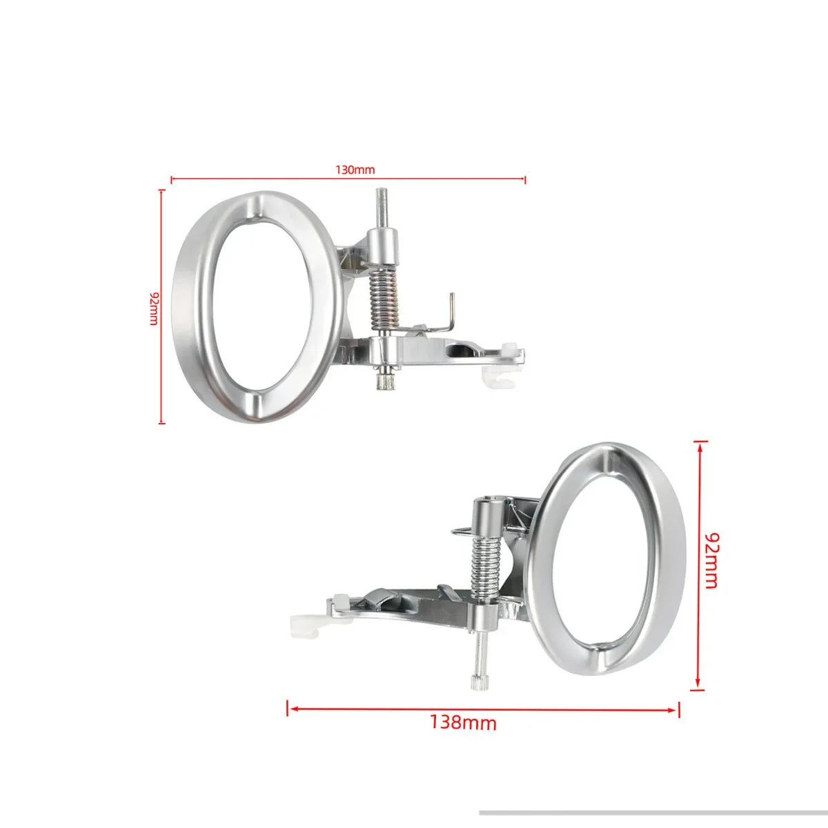 For 07-11 Dodge Nitro Interior Inside Side Door Handle Satin Chrome  OE 68004828AA 68004829AA  2PCS