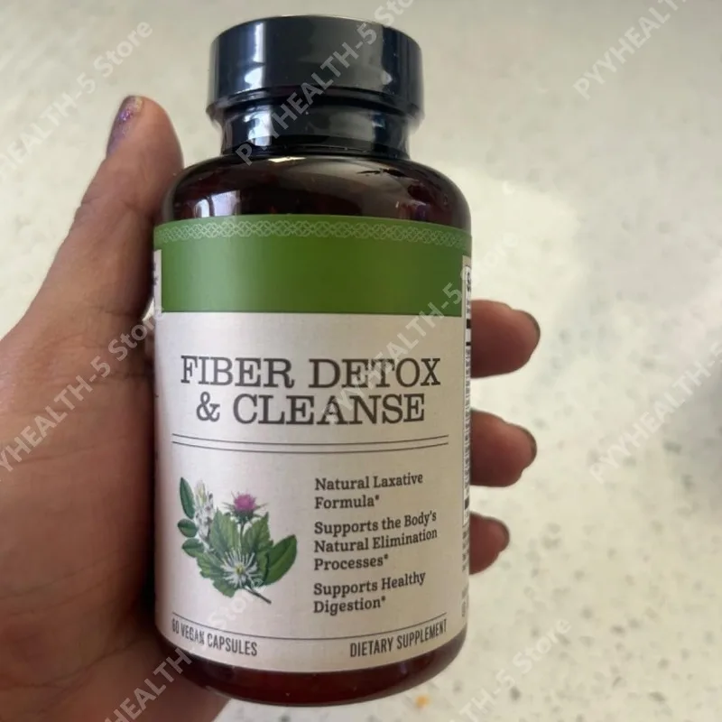

Fiber Cleanse - Натуральная поддержка пищеварения с растительными ингредиентами и пребиотиками - 60 веганских капсул, без глютена, для здорового пищеварения