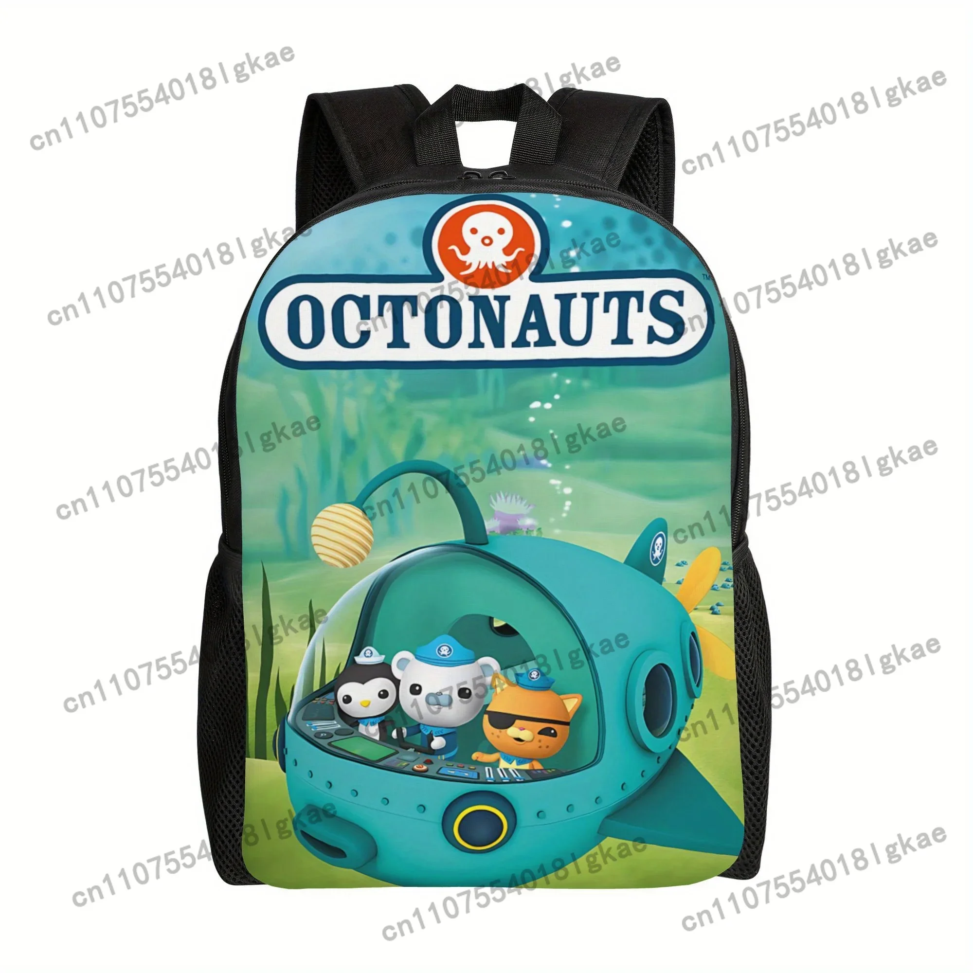 Octonauts Backpack - Stylish Lightweight Design with Vibrant Underwater Scene, Perfect for Young Adults & Students, Black with C