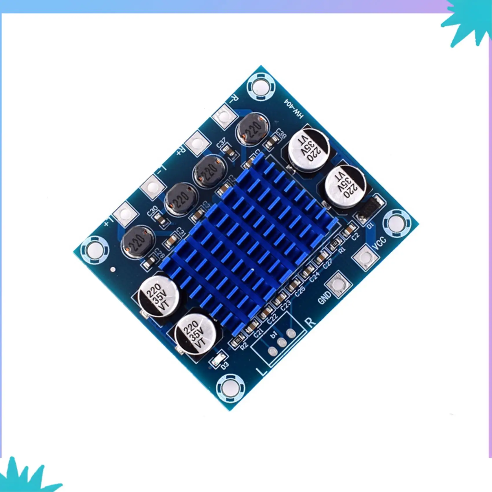 ABZW 2X DC8-26V 30 Вт X 2 XH-A232 Плата цифрового аудиоусилителя мощности класса D Плата усилителя Mp3 12 В 24 В Звуковая плата