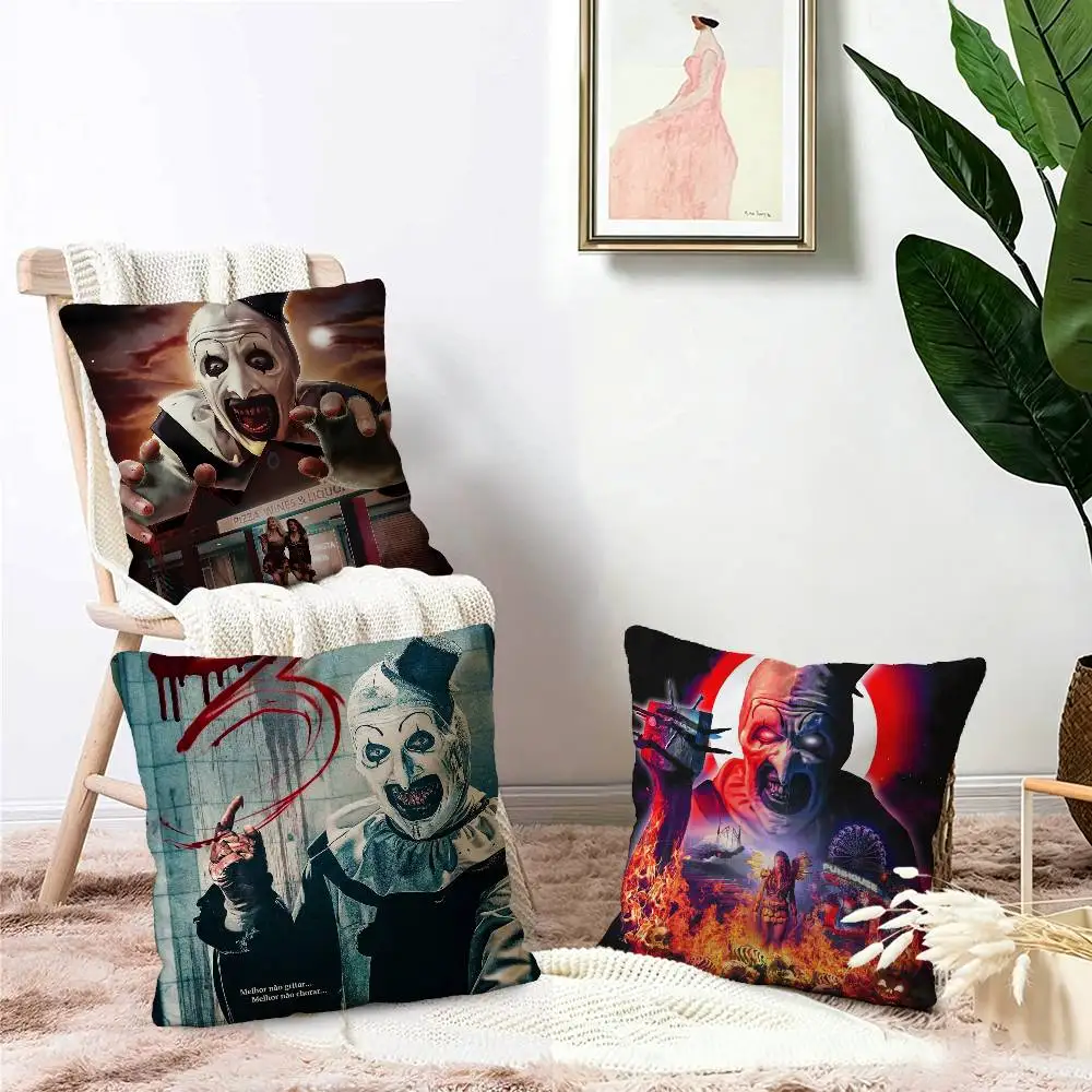 Terrifier 321 Collection Classic Horror Movie Film Cushion Cover Decorative Pillow Sofa Home Decor case pillow cases
