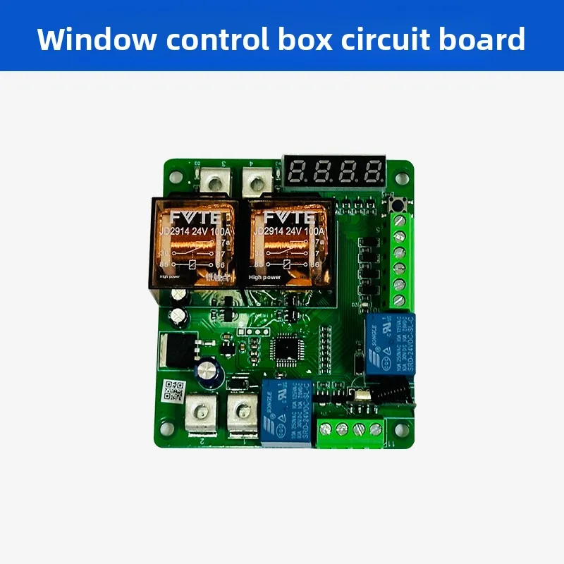 Smart Electric Window Opener Control Circuit Board With Fire Linkage, Programmable Window Open Close Controller Panel