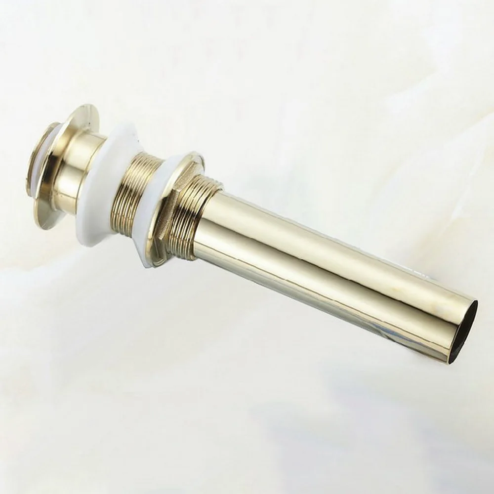 

Polished Gold Color Brass Small Round Cap Pop Up Bathroom Sink Basin Waste / Drain Without Overflow Bathroom Accessory msd042