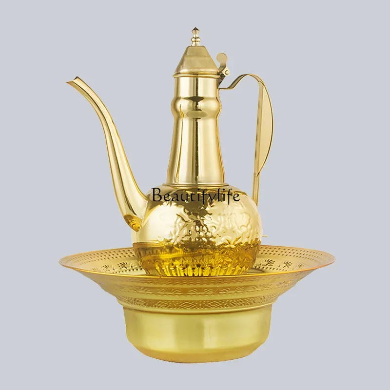 Stainless Steel Hand Washing Pot Wash Basin Xinjiang National Characteristic Traditional Gift