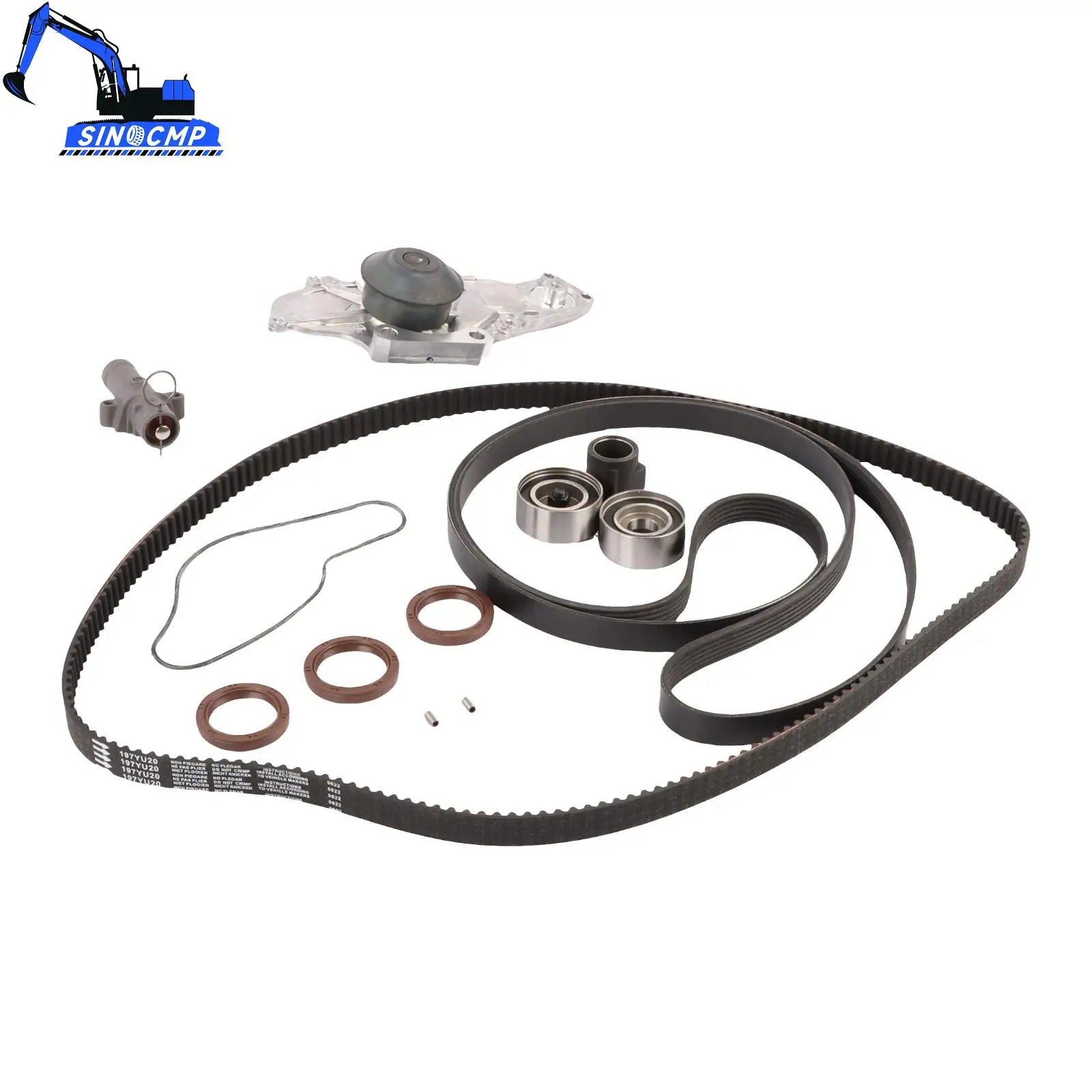 1set 14510-RCA-A01 14520-RCA-A01 Timing Belt & Water Pump Kit For Honda Accord Odyssey Acura MDX 3.0L 3.2L 3.5L 3.7L V6