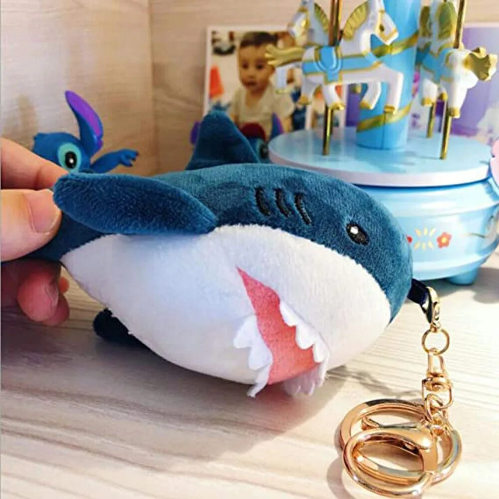 15cm Pendant Toys New Bag Pendant Simulation Shark Shark Keychain Creative Cartoon Plush Toy