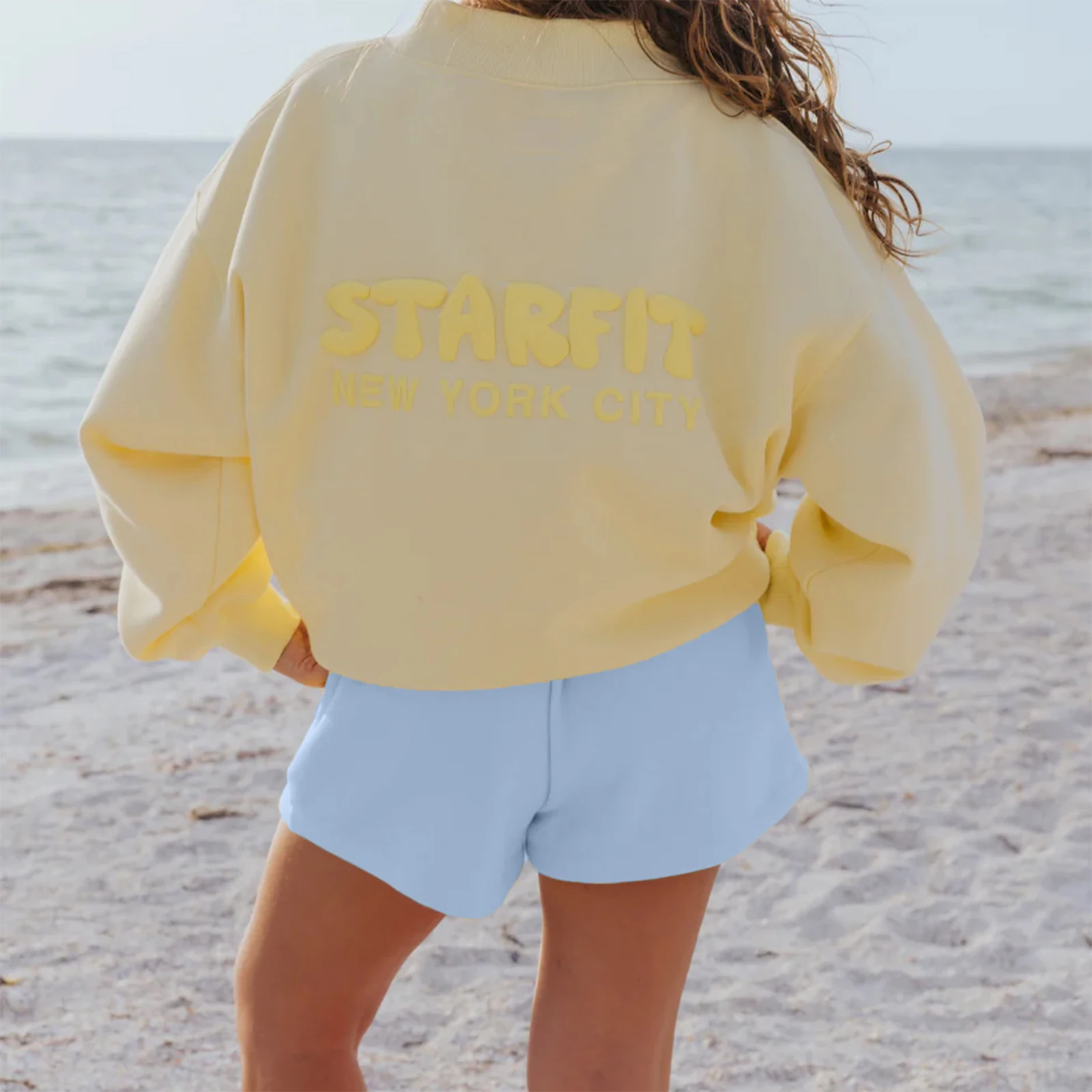 Combhasaki Women Y2K Athletic Loose Fit Shorts Solid Color Drawstring Elastic High Waist Wide Leg Sweatshorts for Sports Running