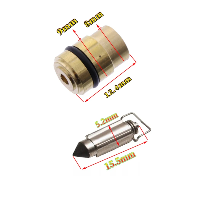 Carburetor Float Valve Needle Seat for Yamaha YFM350ER YFM350FW YFM350FX YFM350U YFM350X YFP350U YFM400FW ATV Parts