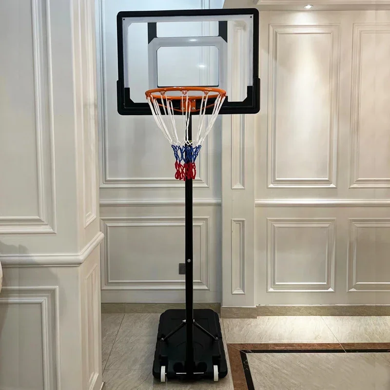 

Deluxe Portable Basketball Hoop Stand Hand Adjustment Easy To Move Suitable For Adults And Kids Perfect For Indoor Outdoor Use