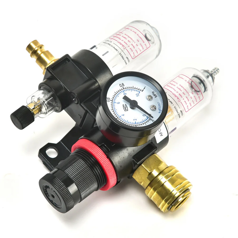 AFC2000 Air Compressor Oil Water Separator Regulator G1/4in Filter With Meter For Pneumatic Tool Air Treatment Unit