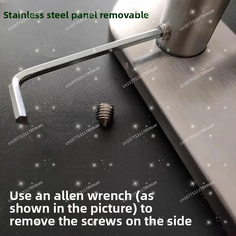 Center Distance 72 Type Integrated Stainless Steel Handle Hoist Hole Fireproof Door Handle Screw Hole Distance 90mm  Handle