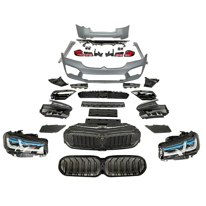 

Applicable To BMW 5 Series Surround G30G38 Old and New M5 Front and Rear Bar Headlights Tail Lights Large Surround Kit