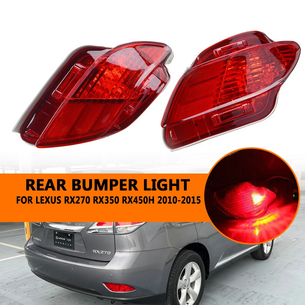 Car Left Right Rear Bumper Light Rear Fog Light Tailfor FOR Lexus RX270 RX350 RX450H 2009-2015 car-styling