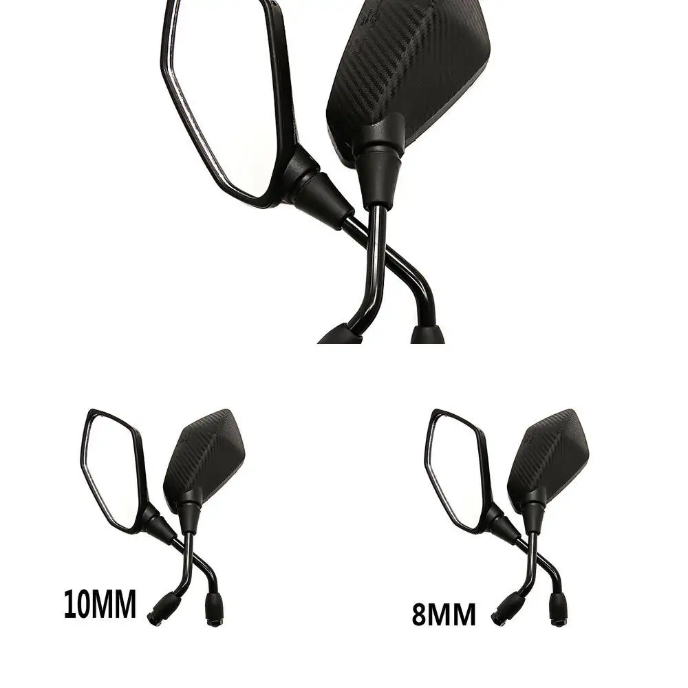 Neue Universal-Rückspiegel für E-Bikes, Motorräder und Roller, 8mm/10mm, 2 Stück/Paar, Konvexe Rückspiegel für Elektrofahrzeuge