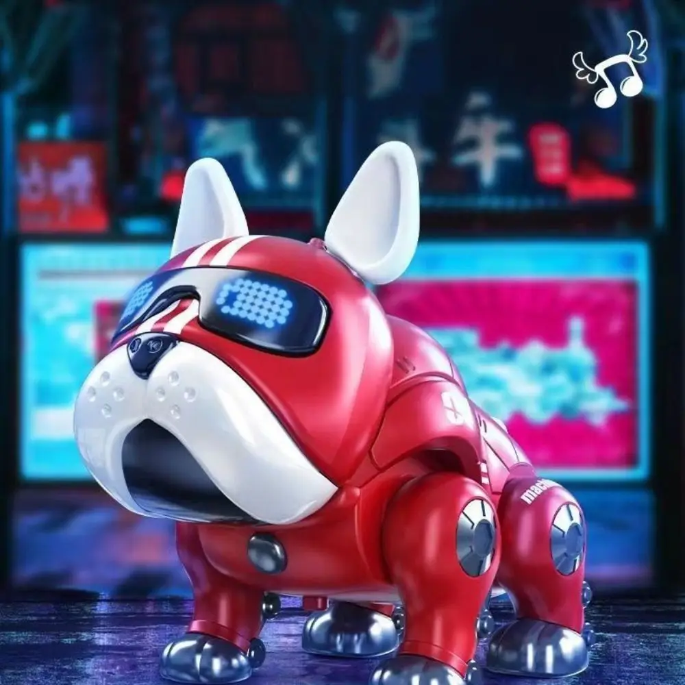 Cão Robô Inteligente Elétrico, Pet Virtual com Violento Claro, Música ABS, Bebê