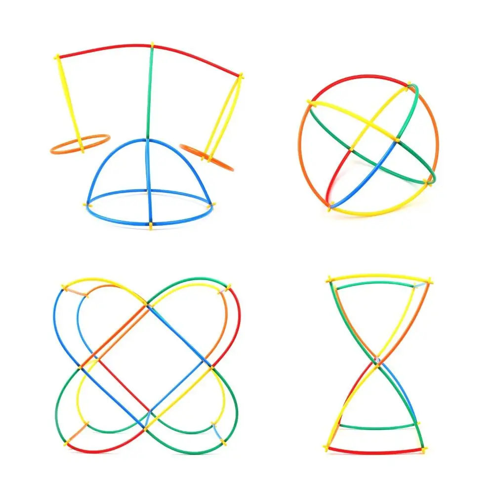 

300 шт., пластиковые соломенные конструкторы, игрушки, инженерная образовательная сборка, головоломка, красочная соломинка, сделай сам, моторики