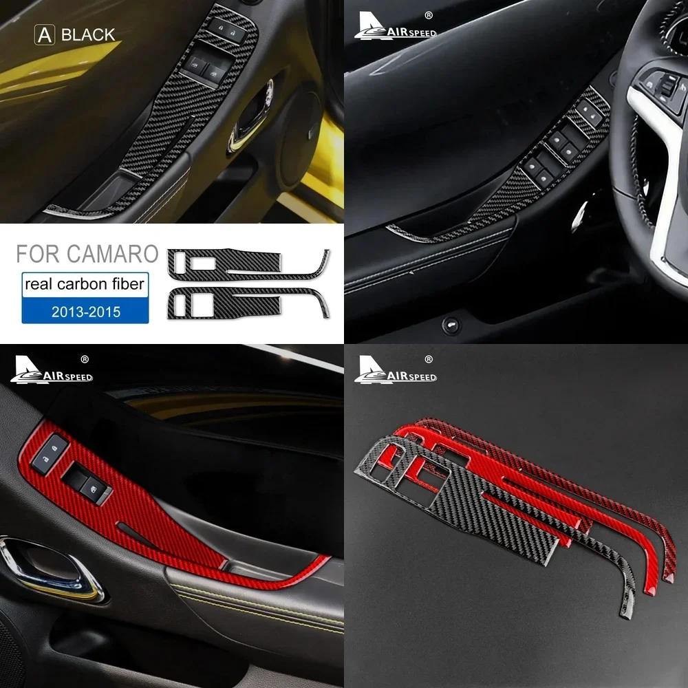 

Carbon Fiber Interior Trim Sticker for Chevrolet Camaro 2013 2014 2015 Door Panel Dashboard Decor Car Styling Accessories