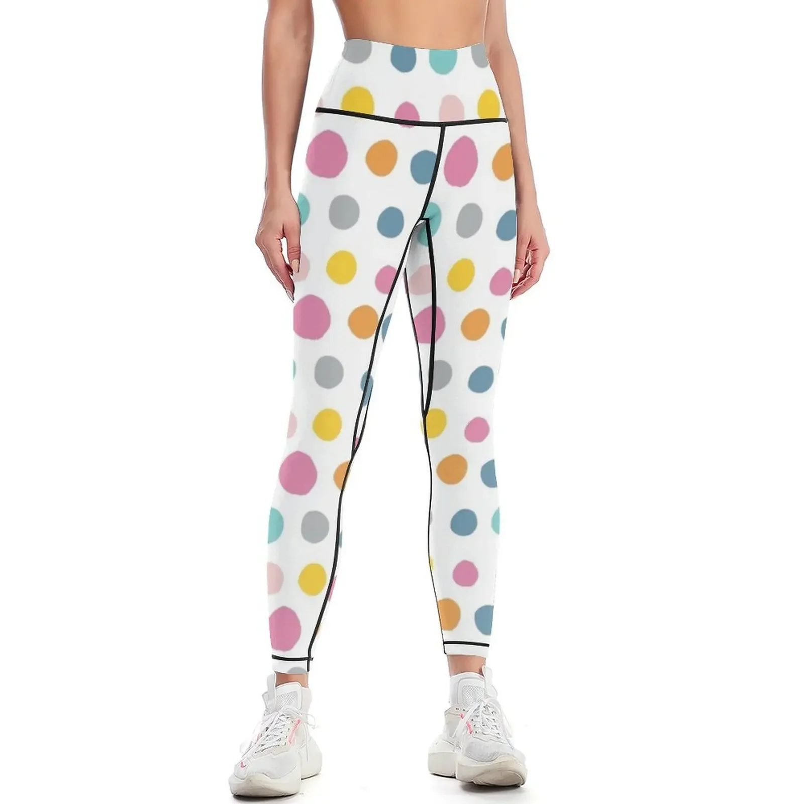 

Colorful Polka Dots Leggings Training pants gym's sportswear gym womans Women's push up Womens Leggings