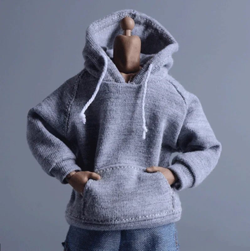

ATS 1/12th Soldier Gray Clothes Casual Sports Hoody Model for 6" Male Figure
