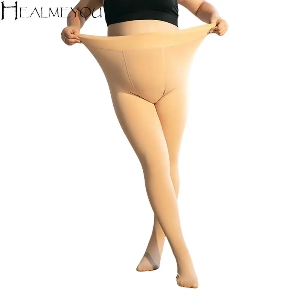 

Winter Tights High Waist Pantyhose Solid Color High Elastic Plus Size Pantyhose Warm Female Stockings Thick Leggings Women