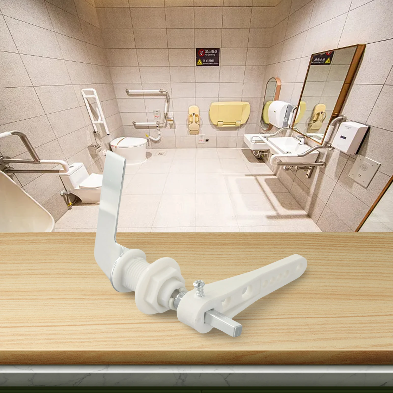 

Замена ручки смыва для унитаза, совместимая с большинством бачек для унитаза, установка крепления винта из металла и пластика