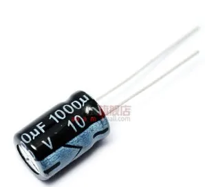 500PCS 1000uF/10V 8*12mm DIP-2 10V 1000uF Aluminum Electrolytic Capacitor 1000uF10V