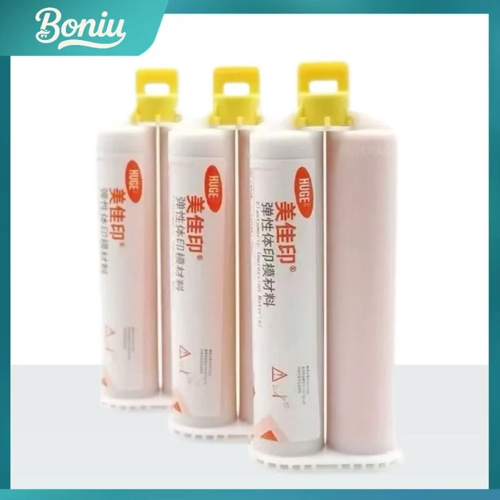 

Dental Impression Material Lightweight Silicone Rubber Elastic Elastomer Mixed Rubber Head Gun Bite Registration Manual Lab Tool