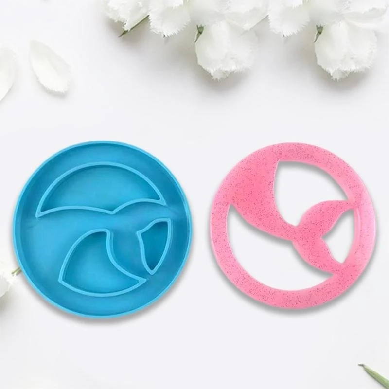 N5KA Coffee Tea Cup Stand Epoxy Resin Mold Table Mat Holder Silicone Mould DIY Crafts Ornaments Casting Tool