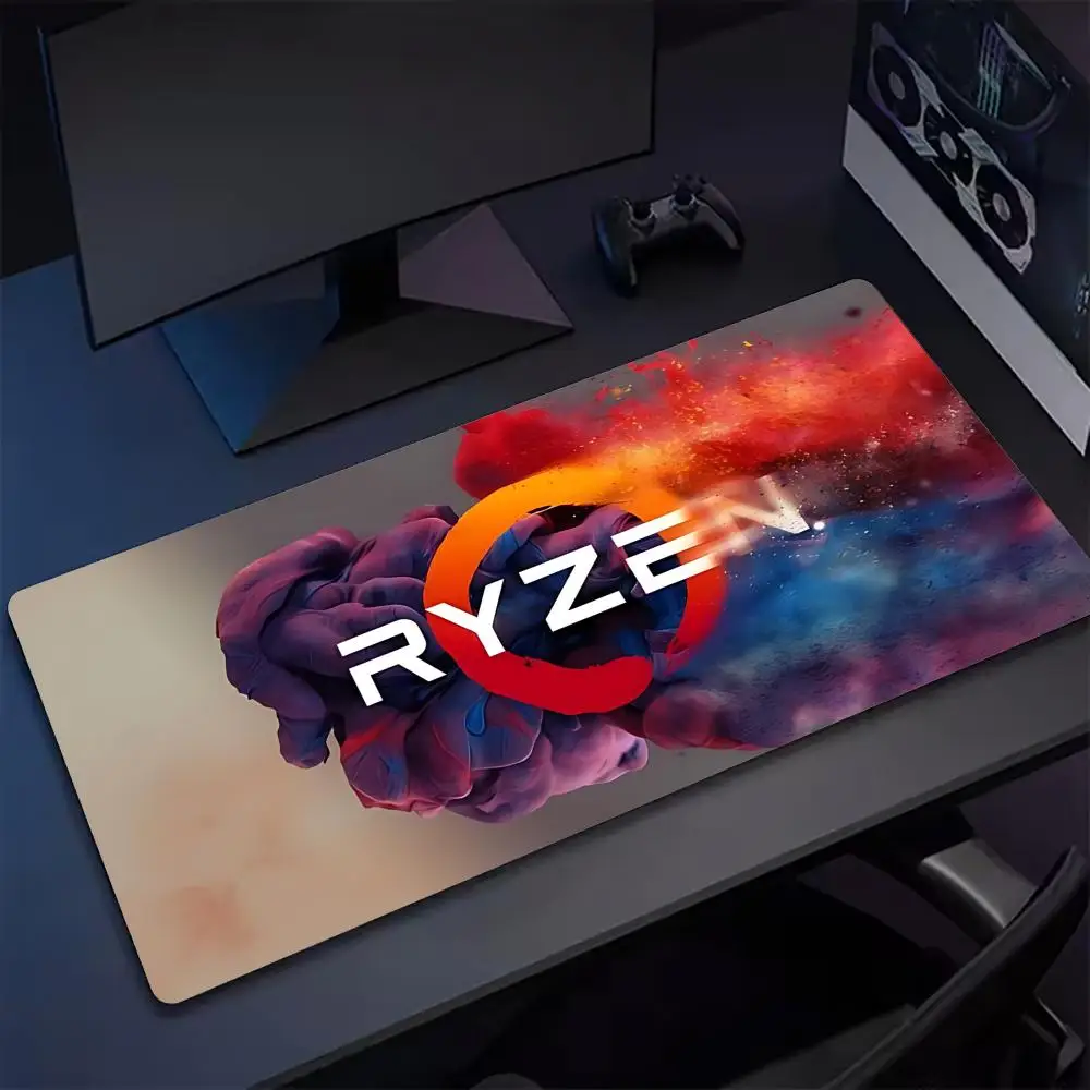 Ryzen A-AMD YES Mouse Pad Tapetes de Mesa Teclado, Borracha Kawai, Tapete de Mesa Antiderrapante, XXL90x40cm