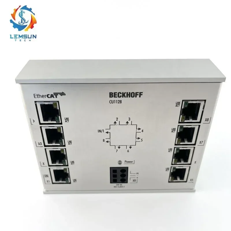 IN STOCK New Industrial Network Control Accessories Beckhoff Cu1128 | Infrastructure,8-port Junction,Ethercat,100 Mbit/s,24 V Dc