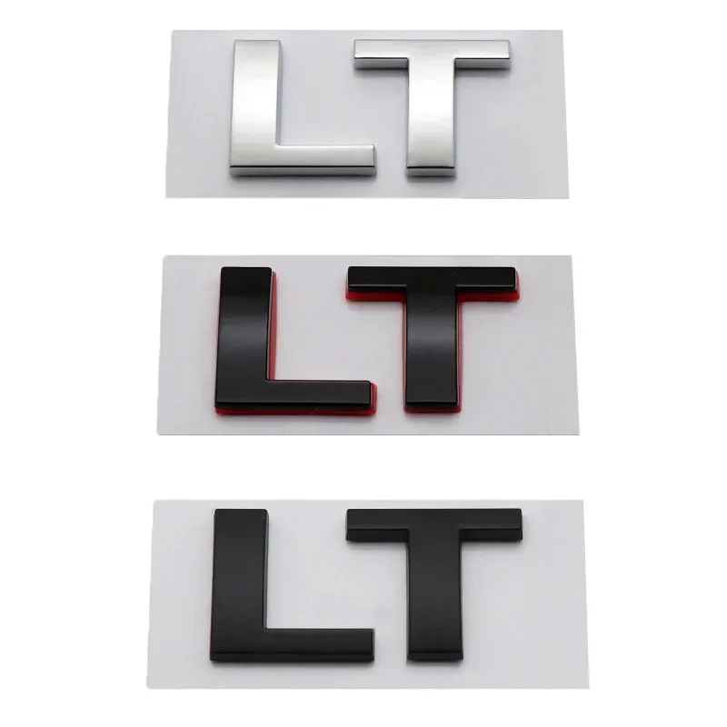 LT Logo Car Body Emblem Sticker for Chevrolet Cavalier Onix Cruze Aveo Silverado Auto Trunk Decal Decoration