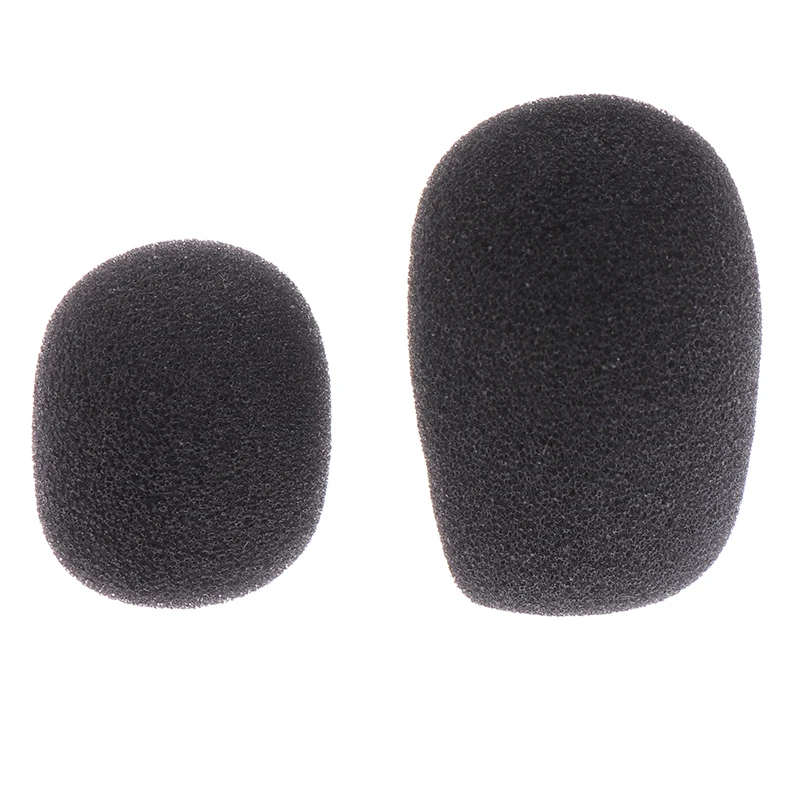 5 Pcs Black Foam Earphone Mic Cover Microphone Windscreen Headphone Sponge