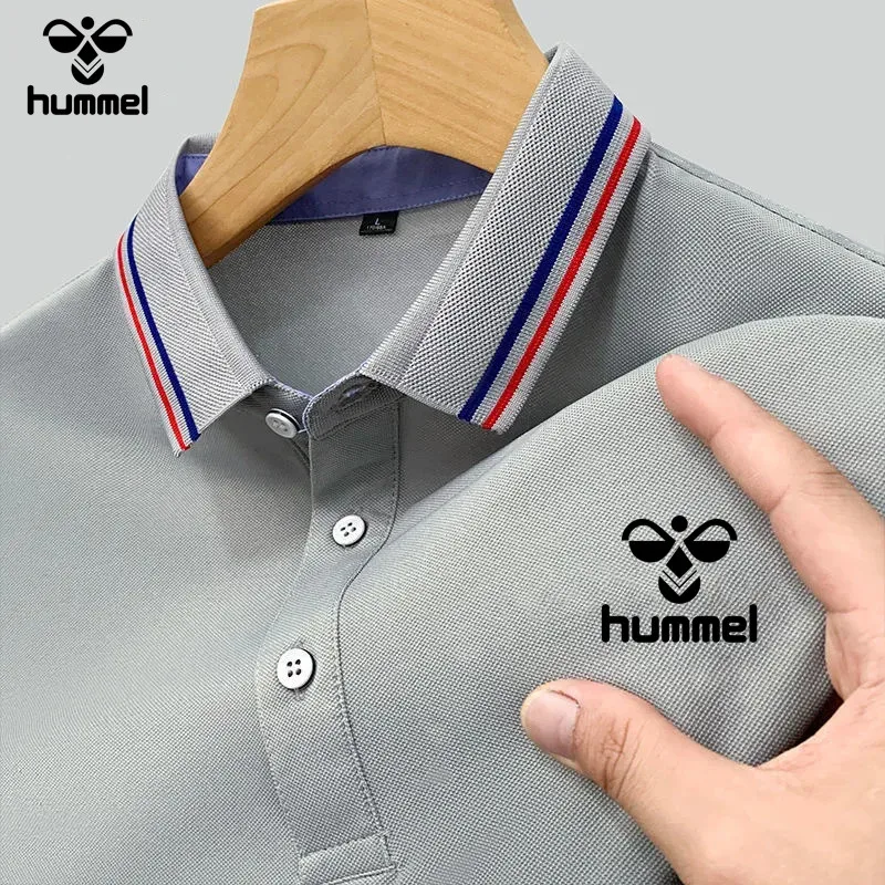 Buy HUMMEL2024 New Men\'s Polo Shirt, Summer T-shirt Casual Shirt, Short Sleeve Men\'s Shirt, Unisex Women\'s Polo Shirt, S-xxxxl