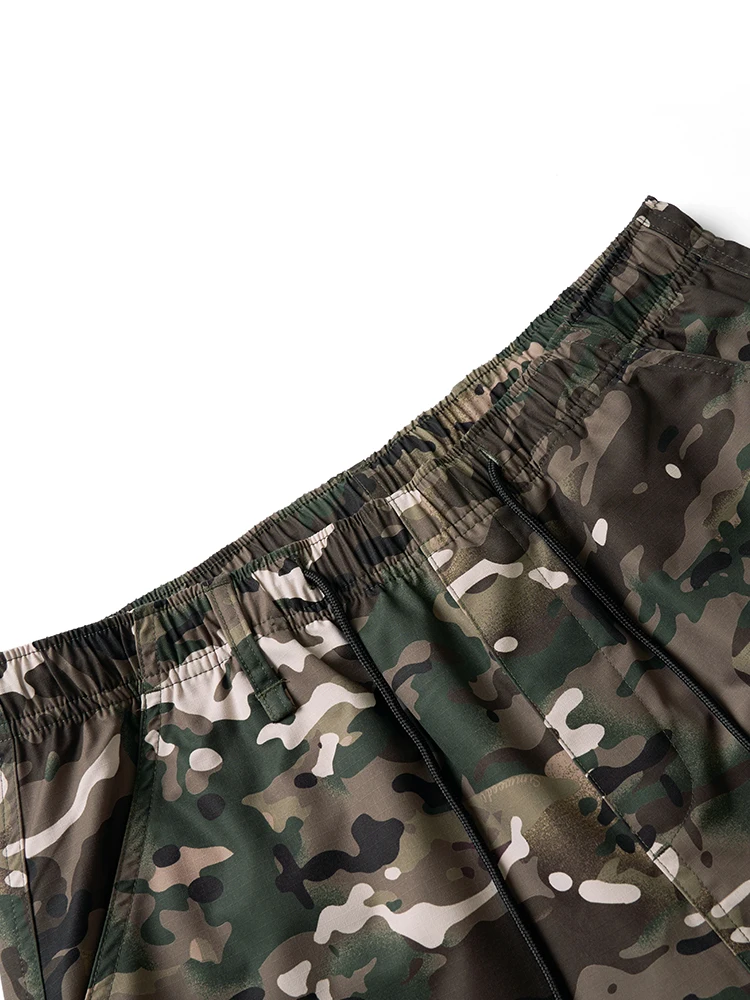 SIMWOOD 2024 Summer New  Oversize Quick Dry Camouflage Shorts Men Outdoor Drawstring Fashion Breathable Shorts