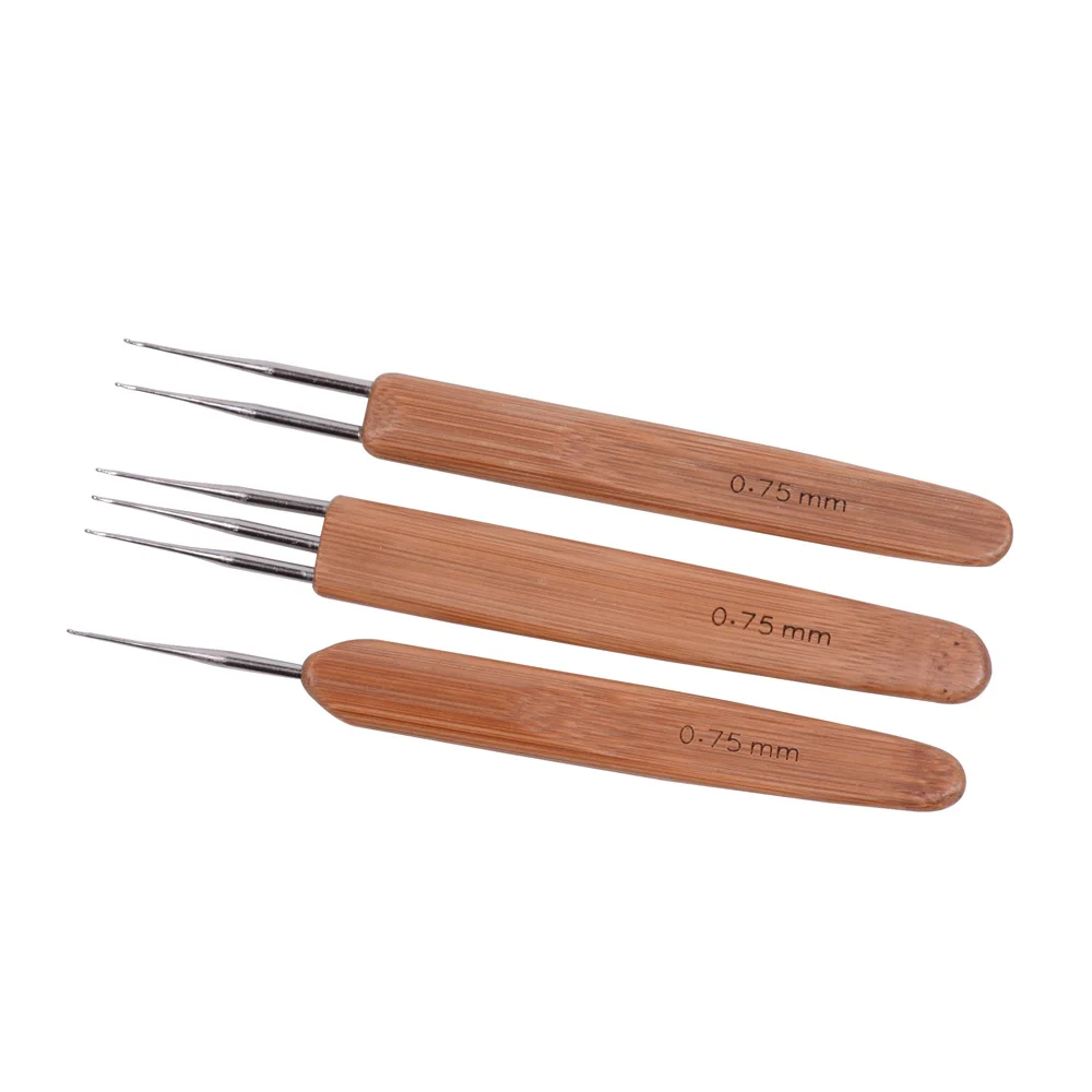 Dreadlock Crochet Hook for Hair, Dreadlock Needle Tool for Braid Craft,Dread Locks Crochet Needles 0.5mm/0.75mm