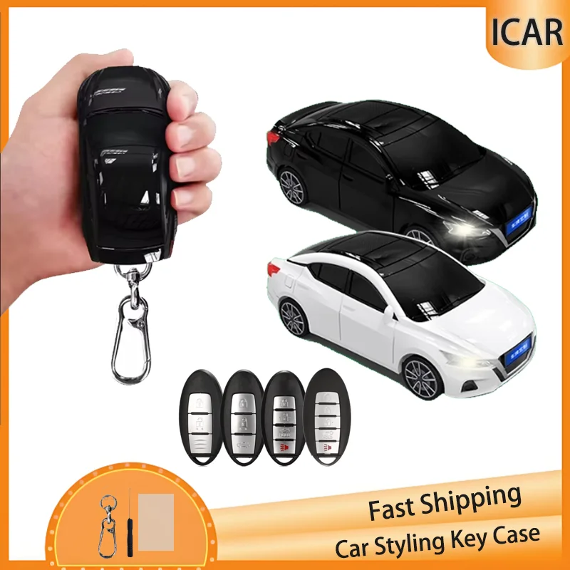 

Creative Key Case for Nissan Teana Car Model for Nissan X Trail T32 2020 Rogue Patrol Murano Maxima Altima Qashqai Car Key Cover