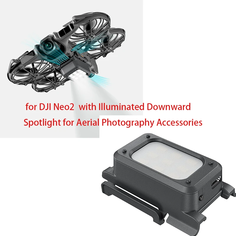 

Elevated Tripod for DJI Neo2 with Illuminated Downward Spotlight for Aerial Photography Accessories