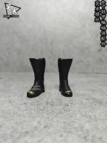 1/12 Soldat Lätt Pansar Batman Långa Stövlar Superhjälte Hollow Skor Passar 6inch Actionfigur Modell 10 best sales Batman-skor - №8