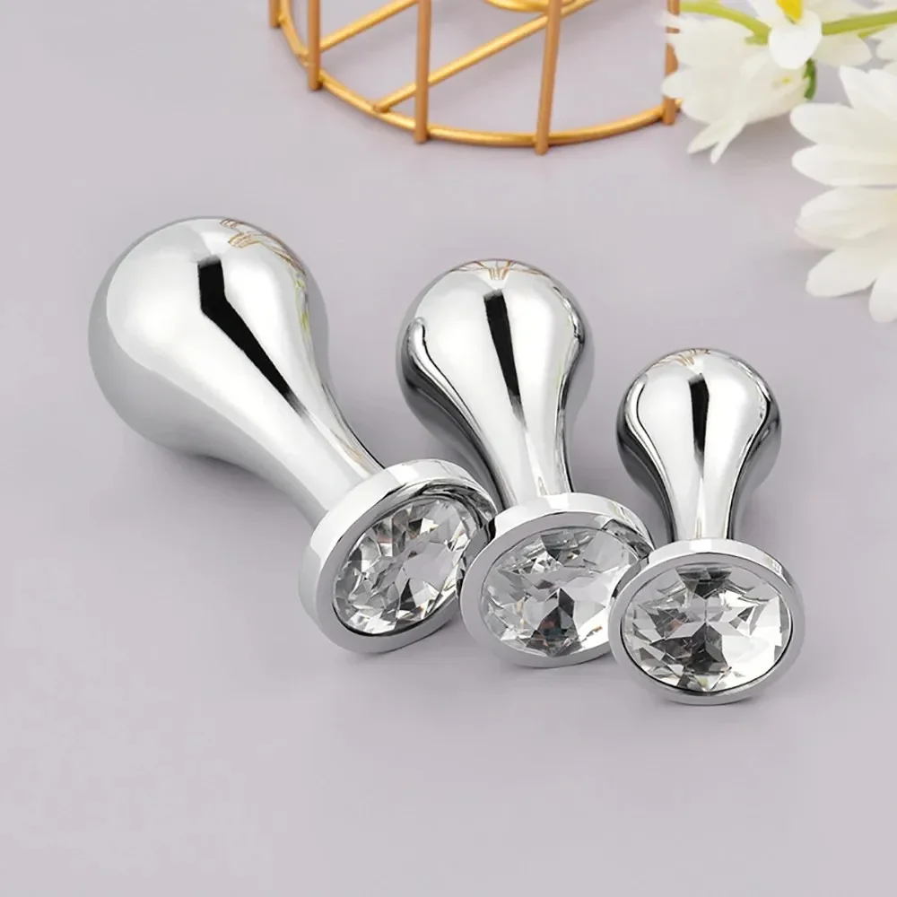 St50 adult sex toy,round head, electroplated metal anal plug,wide anal device for men and women, trophy, World Cup, Hercules Cup